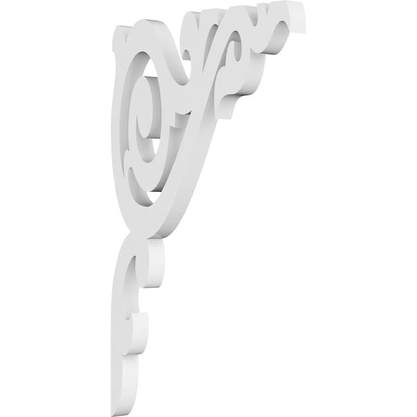 Ekena Millwork Baile Architectural Grade PVC Bracket , 5/8"W X 6 1/2"D X 11"H BKTP01X06X11BA - main